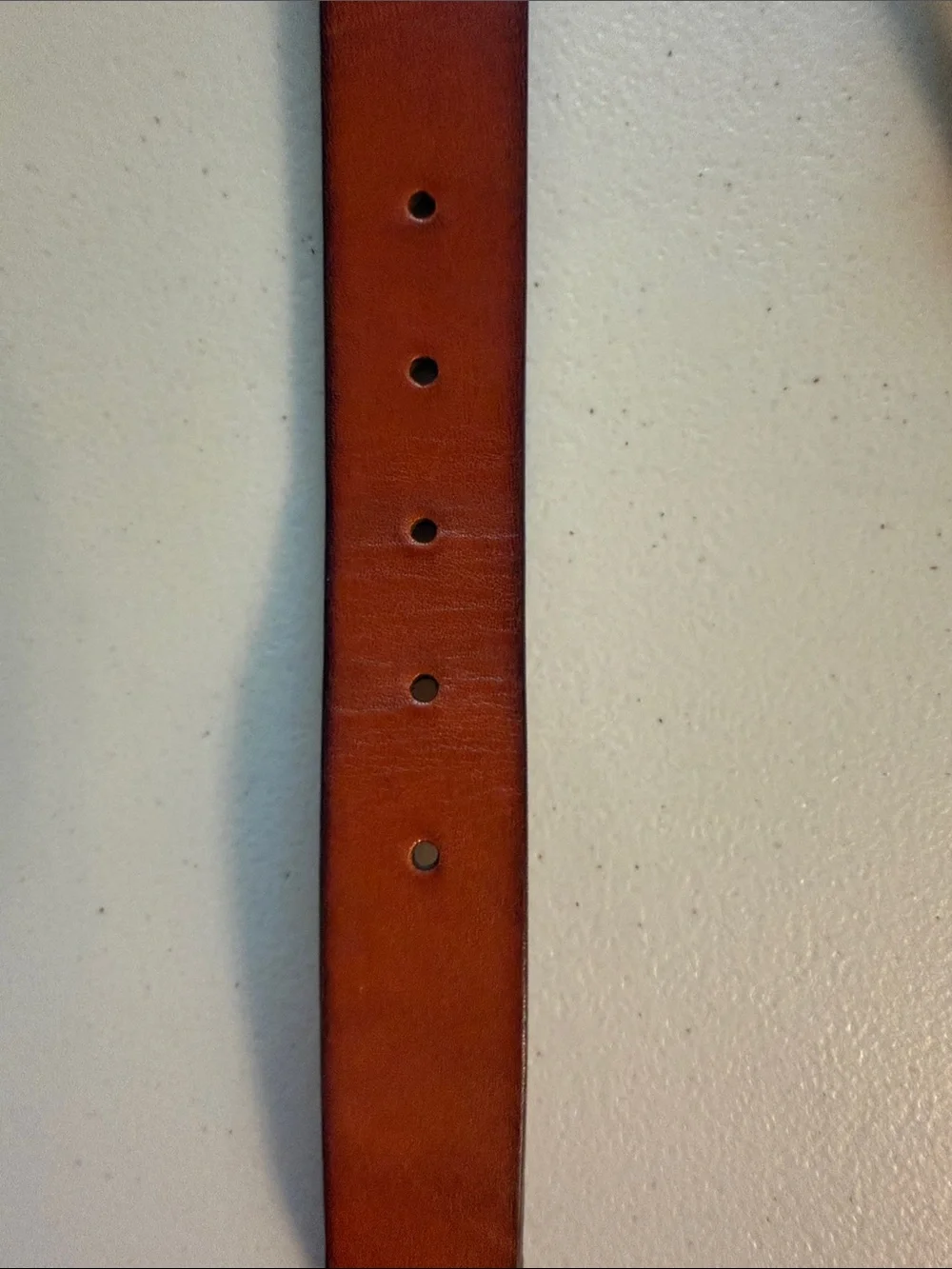 Cole Haan Brown Cognac Leather Belt with Silver Buckle size 36